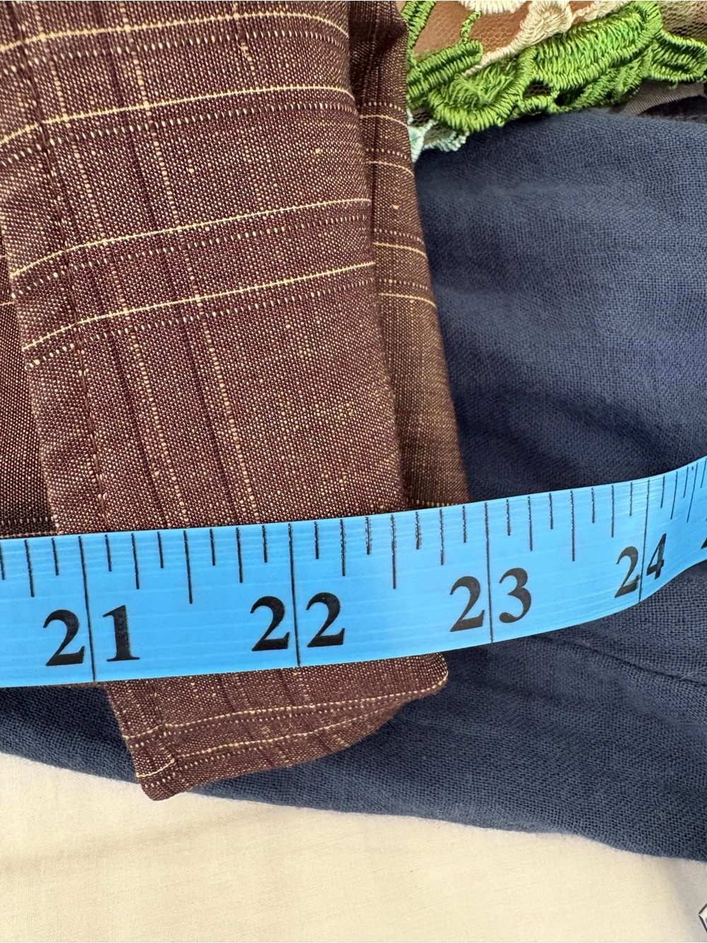 Lafayette 148 Blazer Jacket in Brown Plaid Wool Linen blend - Picture 8 of 8